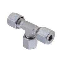 Adj. T-sealing cone fitting steel with O-ring