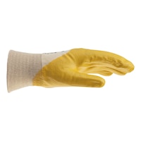 Protective glove nitrile yellow