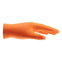 Disposable gloves nitrile Grip orange