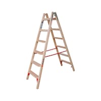 Wooden standing ladder with steps
