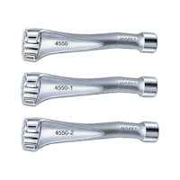 Open double-end socket wrench
