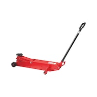 Hydraulic trolley jack RH-4 With a robust frame construction and a load capacity of 4,000 kg