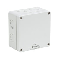 VDE junction box WFK 3 Metric pre-punched areas