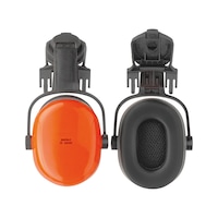 Ochrana sluchu SHP 28-C Pro použití v kombinaci s ochrannou přilbou se systémem dvou 16mm štěrbin, např. přilbami Baumeister