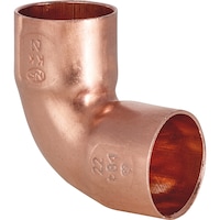 90° elbow, with solder connection and plug-in end EN1254, copper 5090