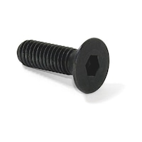 Furniture screw, zinc-plated black, Emuca