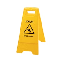 Warning sign - Caution: Risk of slipping