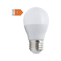 LED bulb, E27 golf ball shape, not dimmable