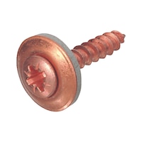 Plumber’s sealing screw, stainless steel A2 copper-plated