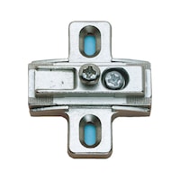 Cross mounting plate with variable angle