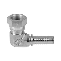 BSP 90°, forged Single connector, female thread