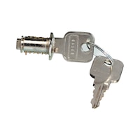Interchangeable cylinder for locks for glass sliding doors with aluminium rail
