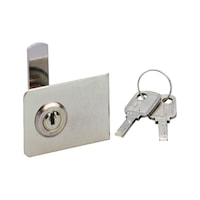 Lock for single glass sliding door