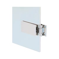 Hinge for glass door, without spring