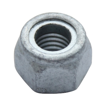 ISO 7040 stål 8 zinkflage sølv