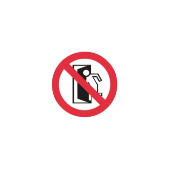 No usar en caso de emergencia (simbolo)
