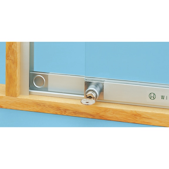 Cilindro intercambiabile per serrature per ante scorrevoli in vetro con profilo in alluminio - 3