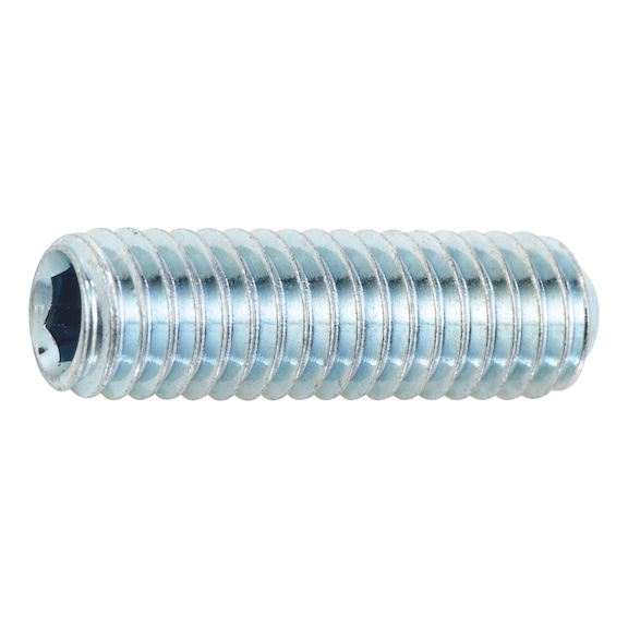 Hexagon socket set screw with ring cutter - 1