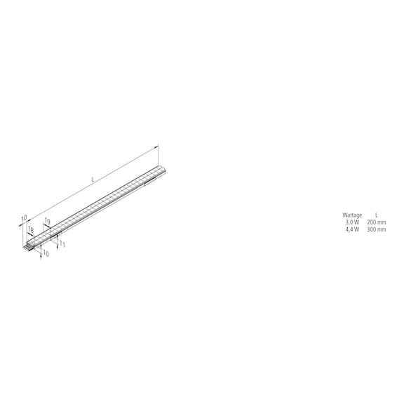 LED-Unterbauleuchte Doppel-Stick II zum Anschrauben/Aufclipsen - 2