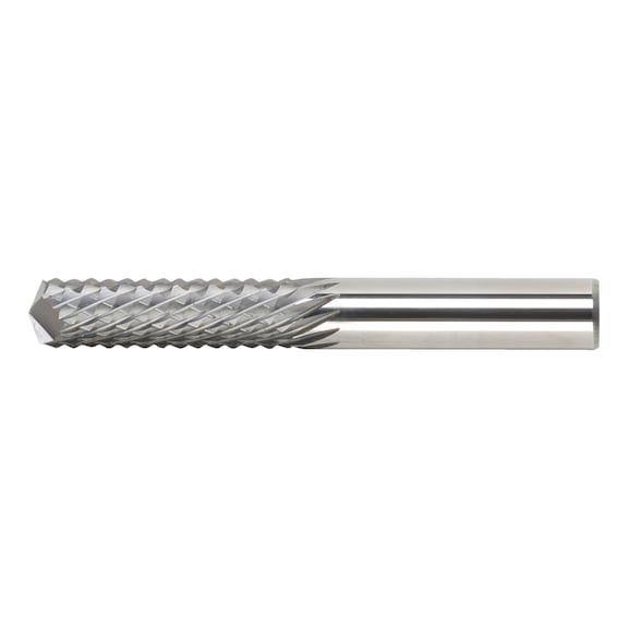 Carbide milling bit with FRC teeth and drill tip - 1
