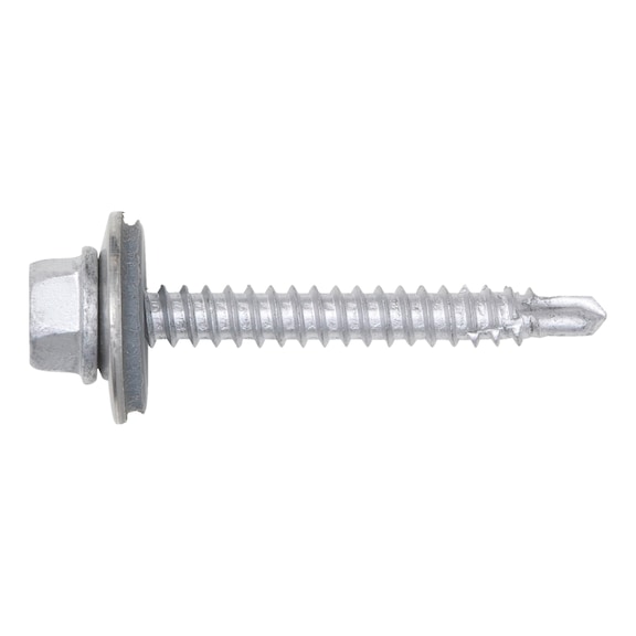 Drilling screw, hexagon head with reduced drill tip and sealing washer piasta<SUP>®</SUP> - 1