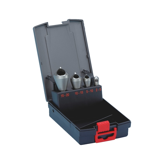 Conical countersink HSCo 90° with cross hole assortment