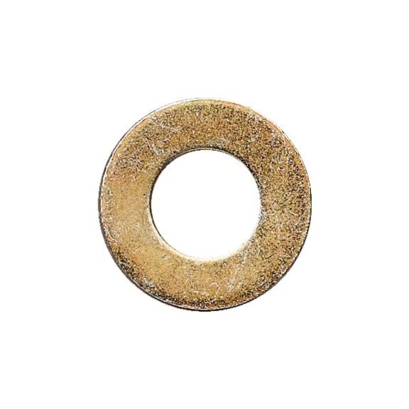 Flat washer For hexagon head bolts and nuts, DIN 125, plain brass - 1