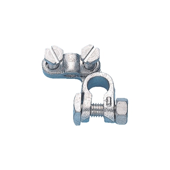 Screw-type clamp for Fiat and small battery terminals - BTRYTRMLCLMP-SCREW-FIAT-MINUS-50SMM