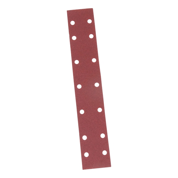 Vehicle dry abrasive paper strip RED PERFECT<SUP>®</SUP> - DSPAP-HOKLP-14HO-P80-70X400MM
