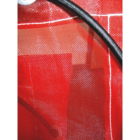 Container tarpaulin Made of breathable material - SAFETARPA-CONT-ROP-RED-3,1X7M
