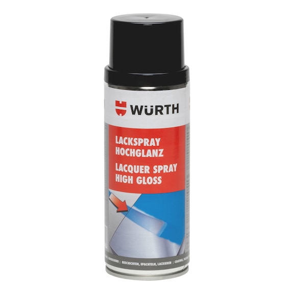 Lackspray hochglanz - LKSPR-RAL9005-TIEFSCHWARZ-HOCHGL-400ML
