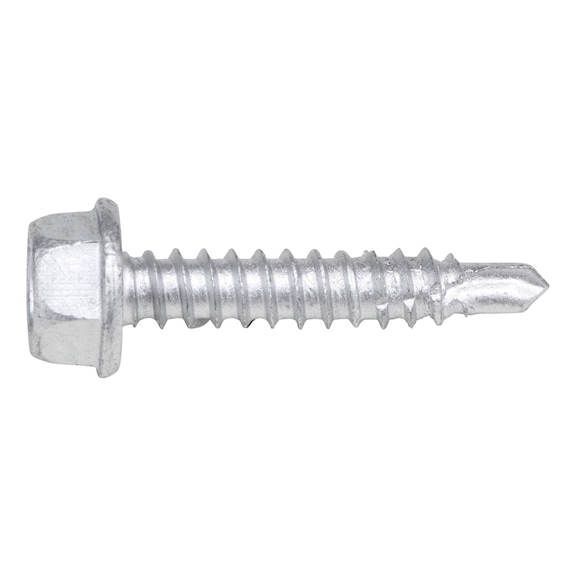 Drilling screw, hexagon head with reduced drill tip piasta<SUP>®</SUP> - SCR-DBITR-HEX-FLG-WS8-(RUS)-4,8X20