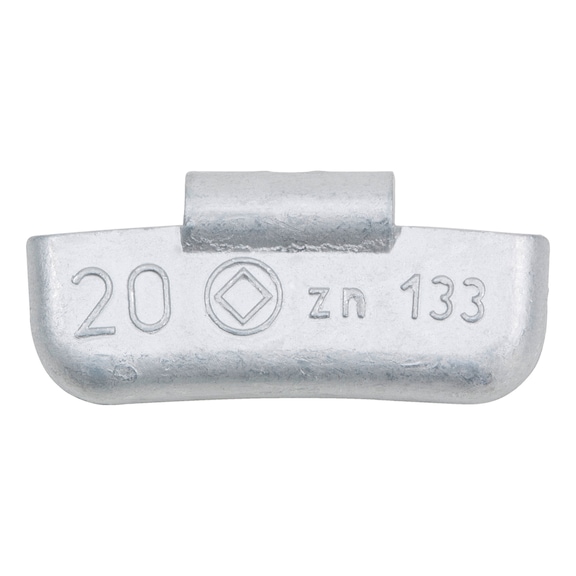 Slaggewicht voor stalen velg type 133 ZL  Premium, zink (6502080221)