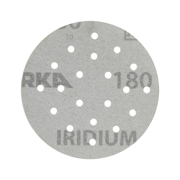 Dry sandpaper disc Mirka Iridium - SANDDISC-MIRKA-246JU05018-77MM-20L-180