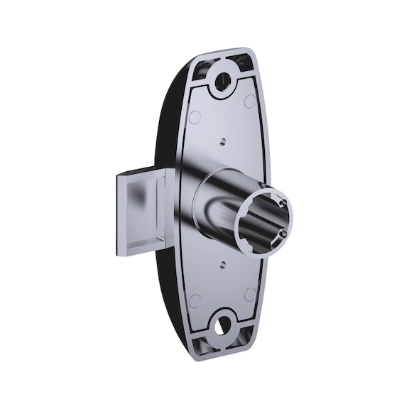MS 5000 espagnolette lock - MS5000-LOK-TURNROD-ZD-(NI)-D20MM-L25MM
