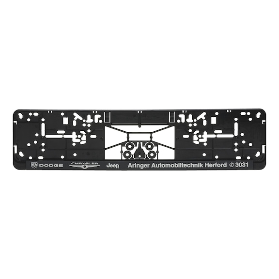 Complete printed Clipster number plate holder - NPH-COMPL-PLT/STR-CR-RSD-CLIPSTER-520