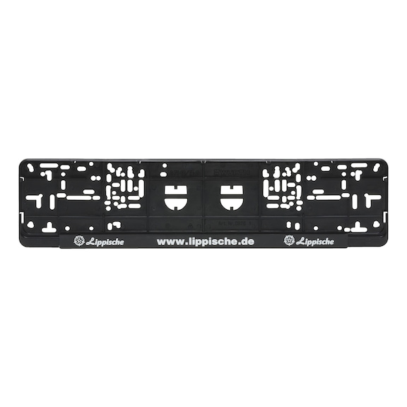 Complete printed Classic number plate holder - NPH-COMPL-PLT/STR-WHTE-RSD-CLASSIC-460MM
