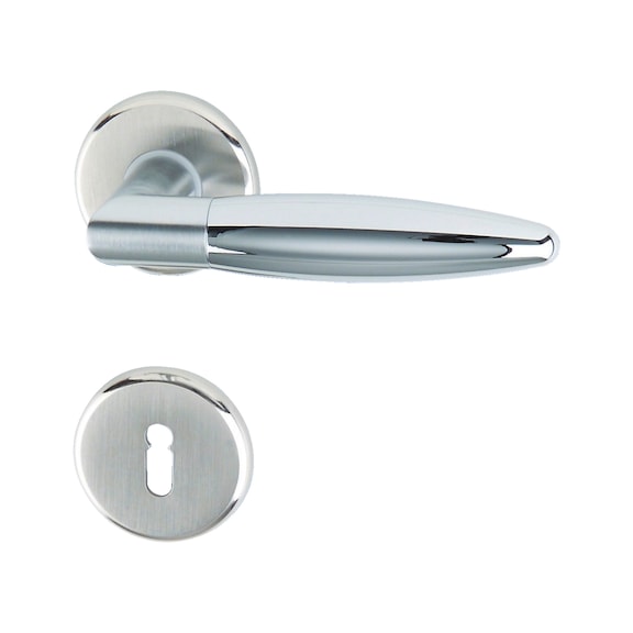 Rosette lever/handle set  Rounded - 4