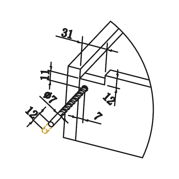 ECOSLIDE coulisse de tiroir basse à extension totale Avec amortisseur hydraulique intégré - 6