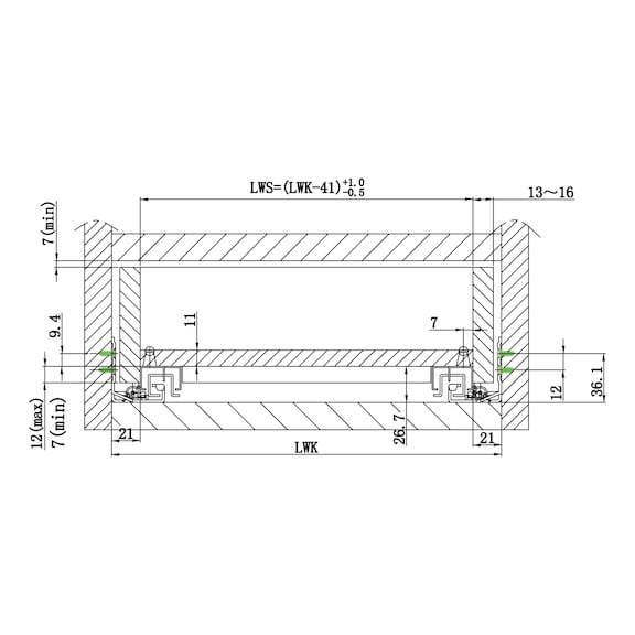 ECOSLIDE coulisse de tiroir basse à extension totale Avec amortisseur hydraulique intégré - 4