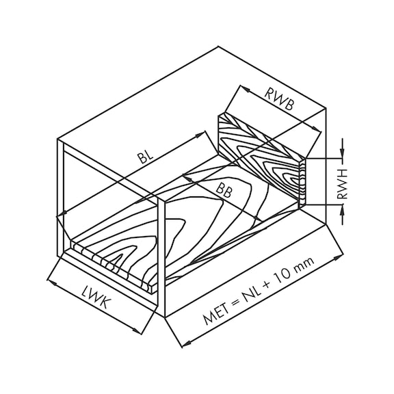 Kit  sponde cassetto Slidebox H135 - 6