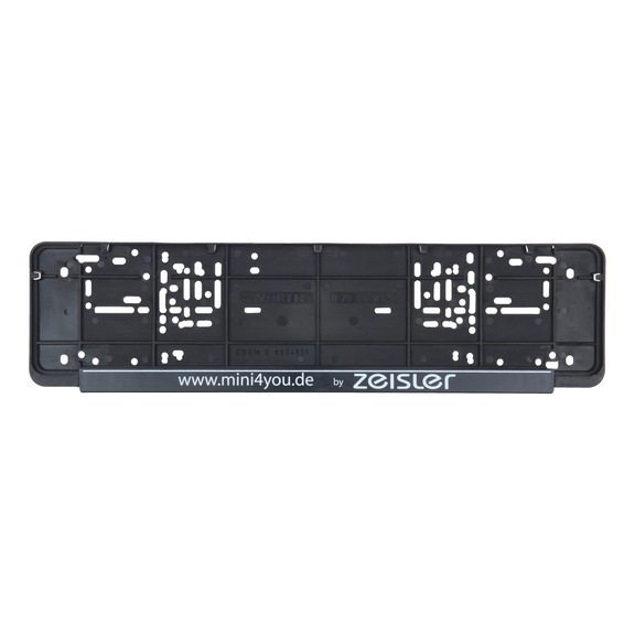 Complete printed Classic number plate holder - NPH-COMPL-PLT/STR-1COL-CLASSIC-460MM