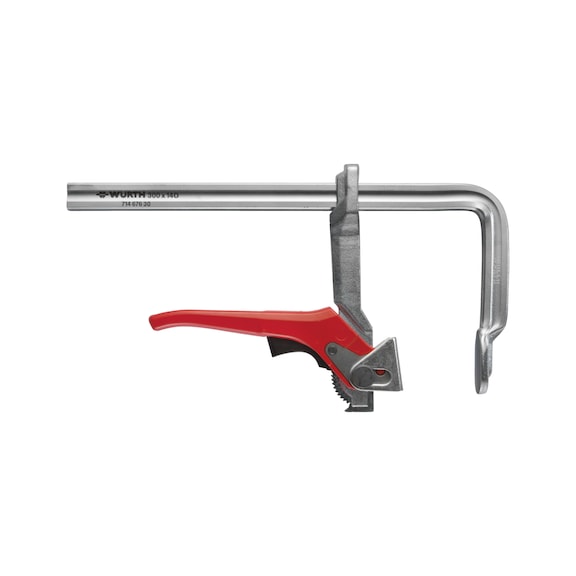Solid steel quick-action lever clamp - L250-B120MM