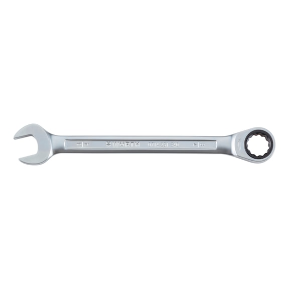 Ratchet combination wrench, inch, straight - 1