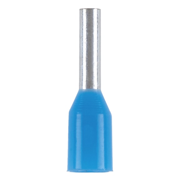Wire end ferrule with plastic sleeve - WENDFER-CU-(J2N)-BLUE-0,75X6