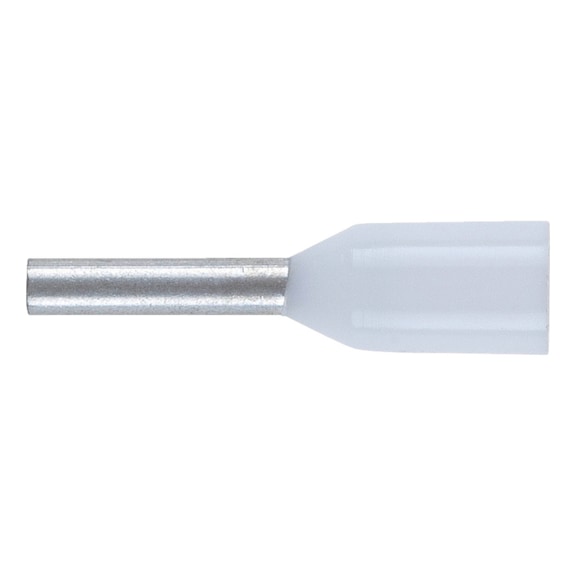 Wire end ferrule with plastic sleeve according to DIN 46228 Part 4 - WENDFRE-DIN46228-CU-(J2N)-WHITE-0,5X6,0