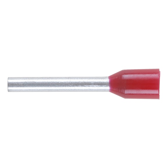 DIN 46228 플라스틱 슬리브 포함 와이어 엔드 페룰 - 페룰단자-DIN46228-CU-(J2N)-RED-1,0X12,0