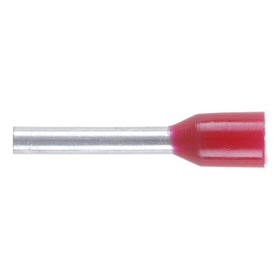 Wire end ferrule with plastic sleeve according to DIN 46228 Part 4 - WENDFRE-DIN46228-CU-(J2N)-RED-1,0X10,0