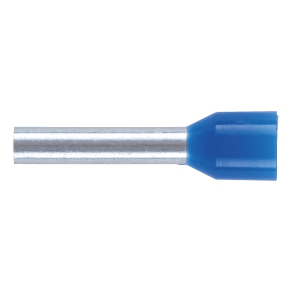 Wire end ferrule with plastic sleeve according to DIN 46228 Part 4 - WENDFER-DIN46228-CU-(J2N)-BLUE-2,5X12,0