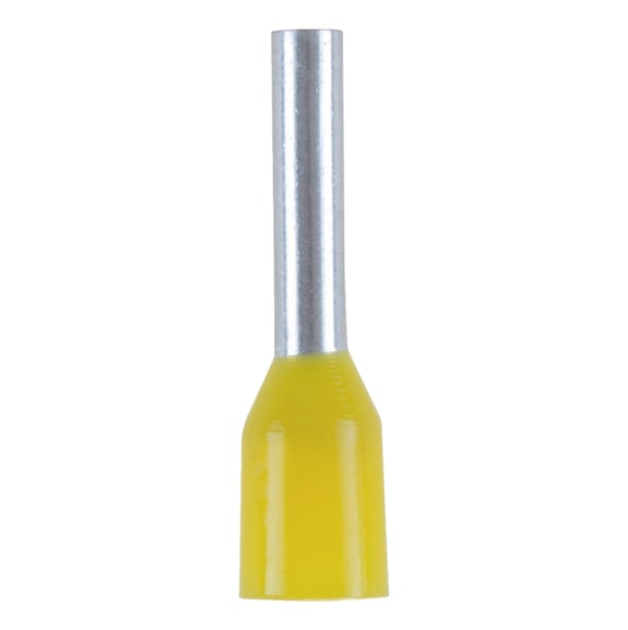 具備塑膠套筒的線端箍 - 絕緣端子-CU-(J2N)-黃色色-1,0X8,0
